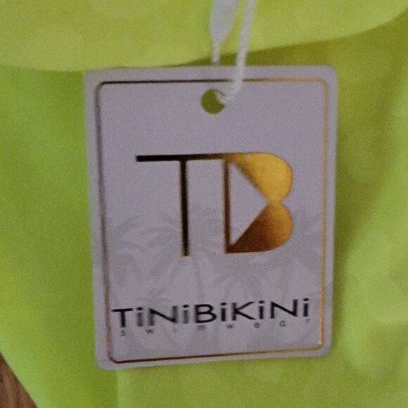 TiniBikini Women's Neon Citrus Swim hipster cutout Bikini Bottom Size Sm… - Picture 4 of 8